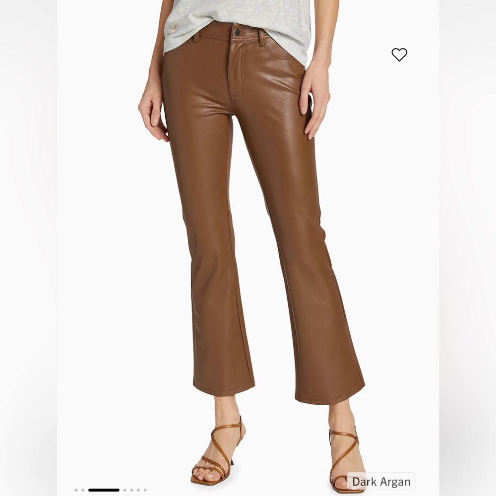 NWT Paige leather ankle pants